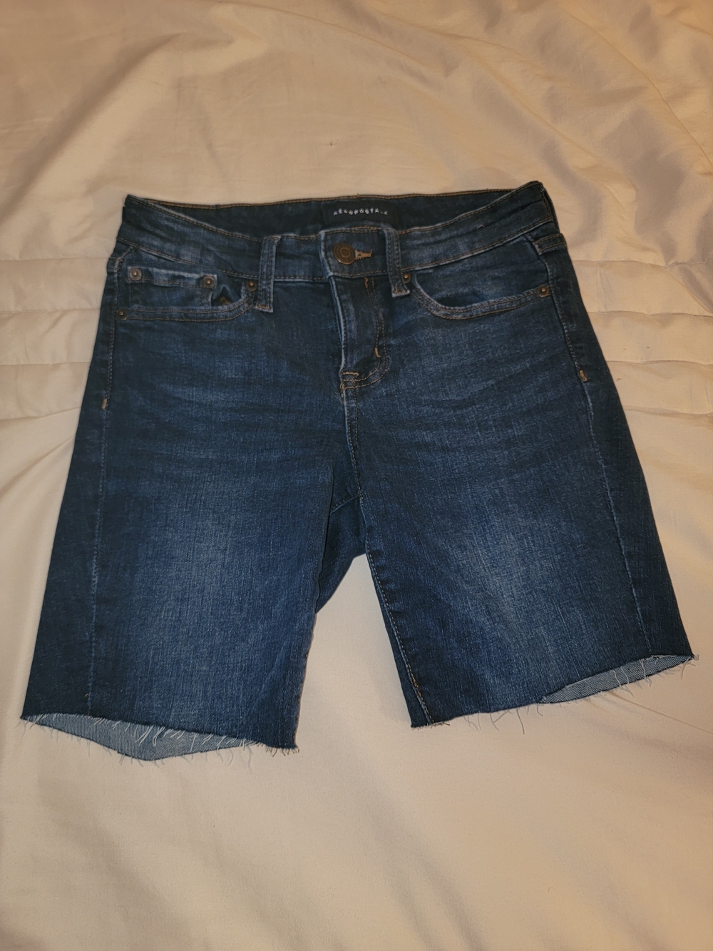Areopastale Dark Blue Women’s Boyfriend Denim Shorts